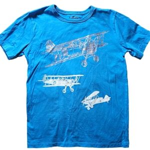 Crew Cuts Glow in the Dark Airplane Tee size 10